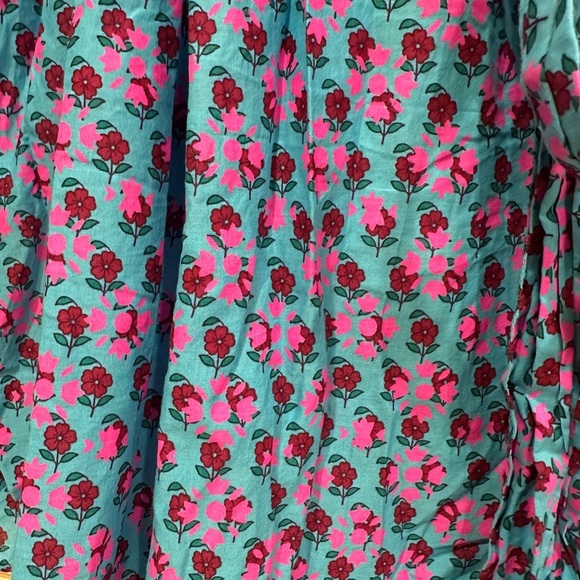 J. CREW Dolman-sleeve mini dress in layered block print Monaco Blue Iris - Picture 5 of 7